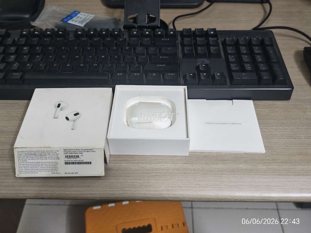 Apple AirPods 3 Đã qua sử dụng. Mua bán Tivi, Âm thanh tại Quận Gò Vấp Tp Hồ Chí Minh được đăng bởi tuấn hình 1