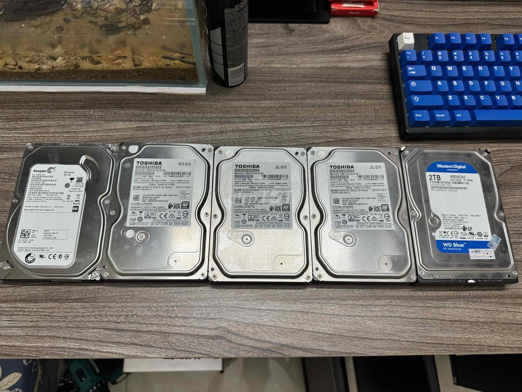 HDD bóc máy đồng bộ. 500GB - 1TB - 2TB