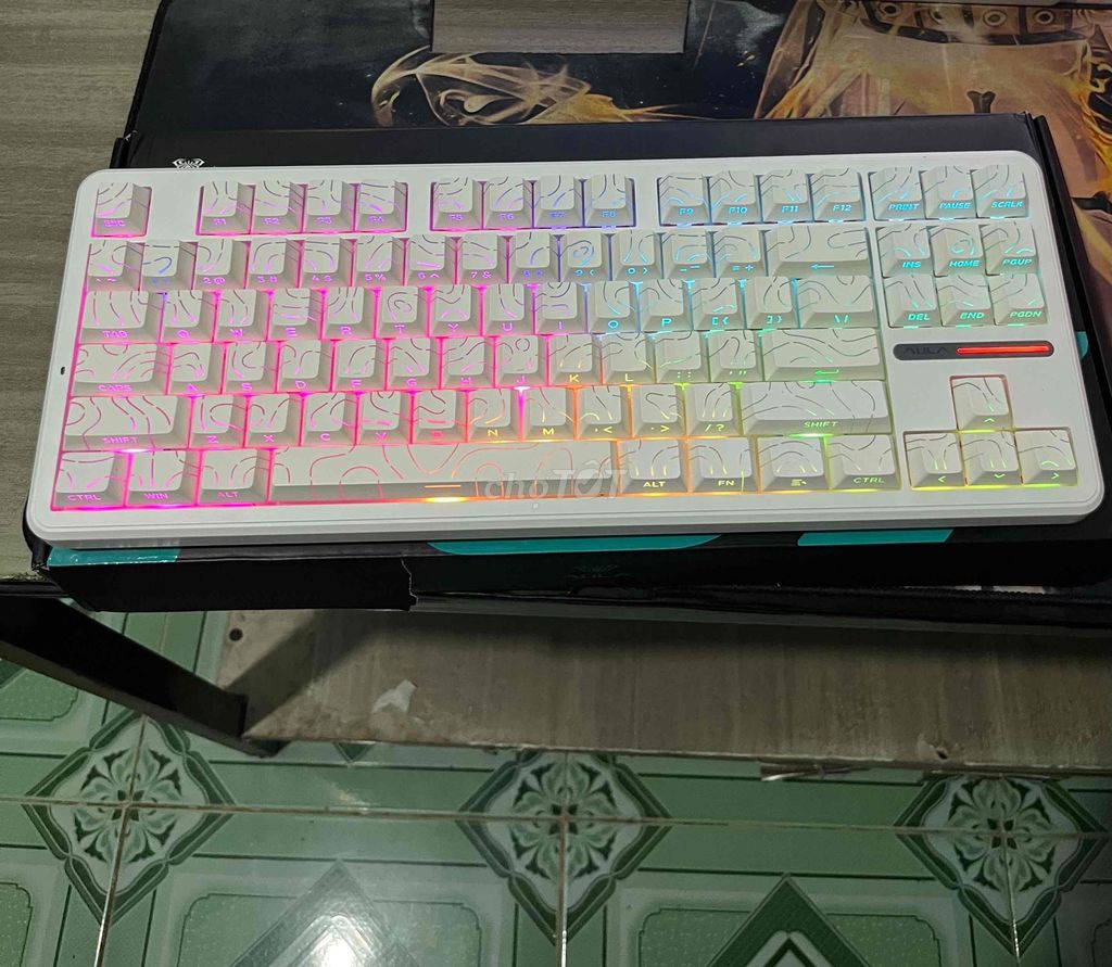 Bàn phím cơ AULA F87 Pro Trắng 3 chế độ. Mua bán Phụ kiện (Màn hình, Chuột...) tại Huyện Giồng Trôm Bến Tre được đăng bởi Tran Ngoc Thanh hình 1
