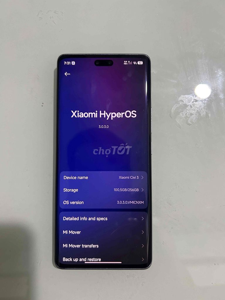 Xiaomi Civi 3 256GB Xám. Mua bán Điện thoại tại Thành phố Thuận An Bình Dương được đăng bởi Nguyễn đan hình 1