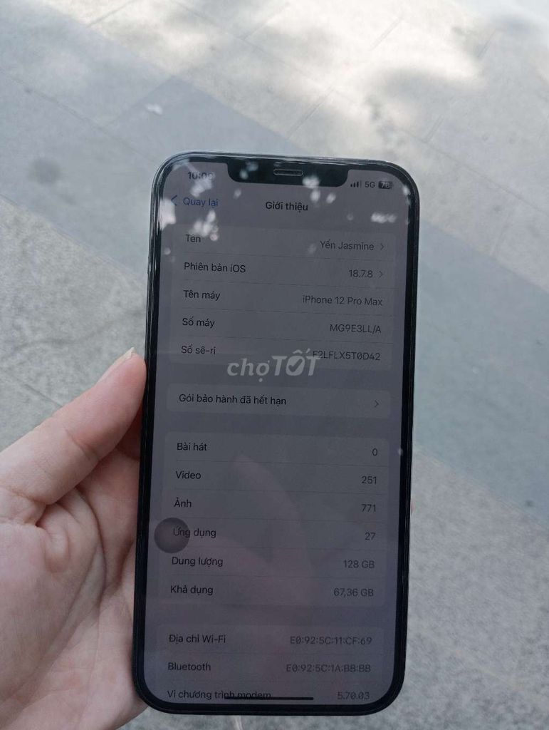 Apple iPhone 12 Pro Max 128GB Xanh dương. Mua bán Điện thoại tại Huyện Thủ Thừa Long An được đăng bởi Lê hình 1