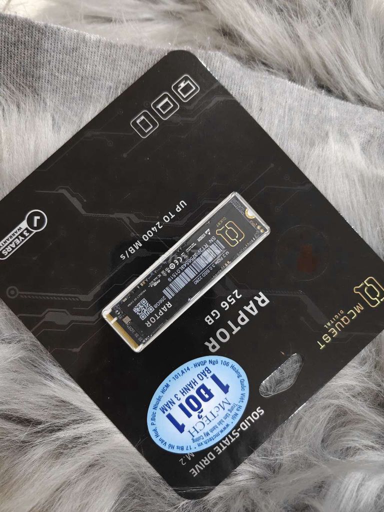 Ổ cứng SSD McQuest Raptor 256GB PCIe Gen3 x4 NVMe. Mua bán Linh kiện (RAM, Card...) tại Thành phố Vũng Tàu Bà Rịa - Vũng Tàu được đăng bởi Duy Nguyễn hình 1