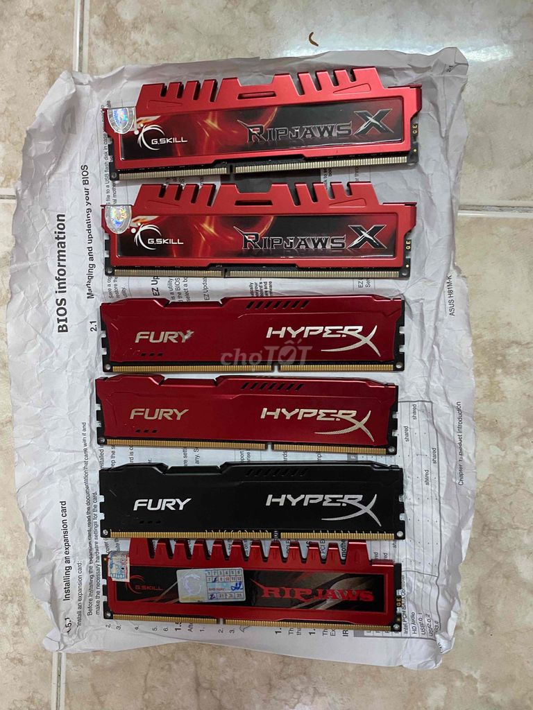 RAM G.Skill Ripjaws X 4GB DDR3 Đỏ. Mua bán Linh kiện (RAM, Card...) tại Thành phố Nha Trang Khánh Hòa được đăng bởi Danh hình 1