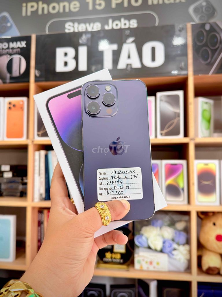 Apple iPhone 14 Pro Max 128GB Tím 97. Mua bán Điện thoại tại Thành phố Long Xuyên An Giang được đăng bởi Bi Táo Store hình 1