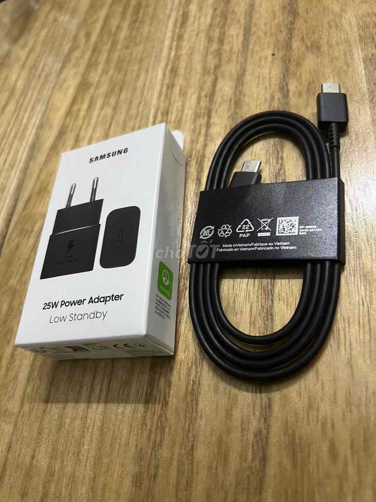 Bộ sạc nhanh Samsung 25W T2500 / T800 màu đen. Mua bán Phụ kiện (Màn hình, Chuột...) tại Quận Bình Tân Tp Hồ Chí Minh được đăng bởi Macbook SG hình 1