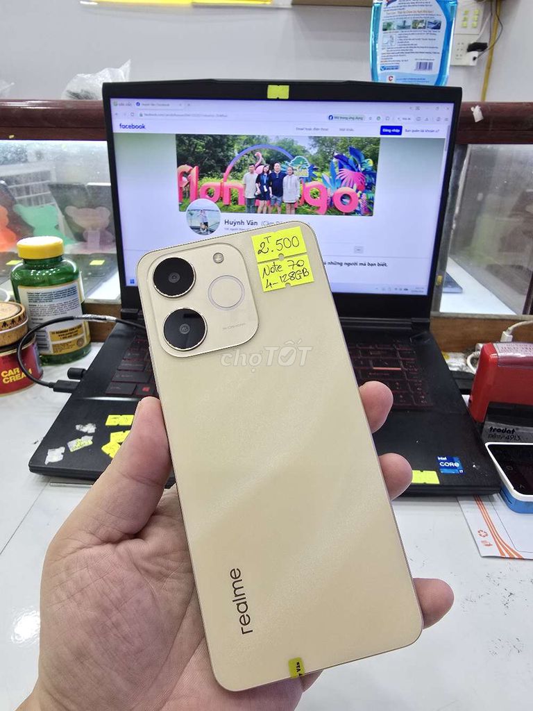 Realme Note 70 4GB/128GB Vàng. Mua bán Điện thoại tại Thành phố Long Xuyên An Giang được đăng bởi Facebook Cầm Đồ Thúy Vân hình 1