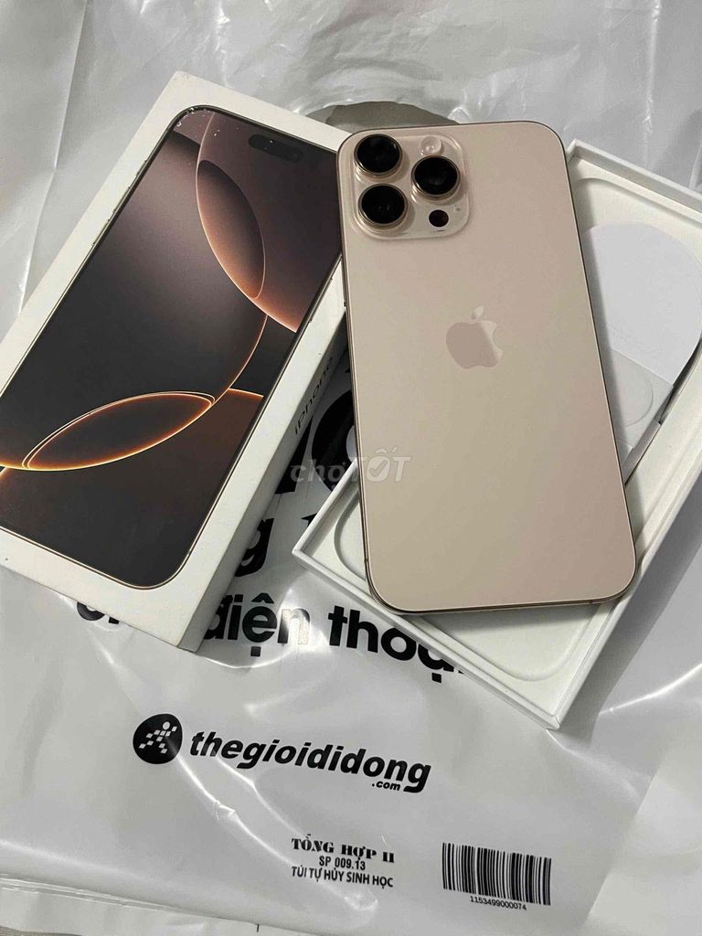 iPhone 16 Pro Max 256GB Vàng 99%. Mua bán Điện thoại tại Thành phố Thuận An Bình Dương được đăng bởi Camera Nhật hình 1