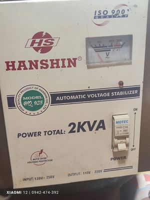 Bán ổn áp 2kva Hanshin dây đồng điện 110v-220v. Mua bán Đồ chuyên dụng, Giống nuôi trồng tại Thành phố Thủ Đức Tp Hồ Chí Minh được đăng bởi Ai Đợi