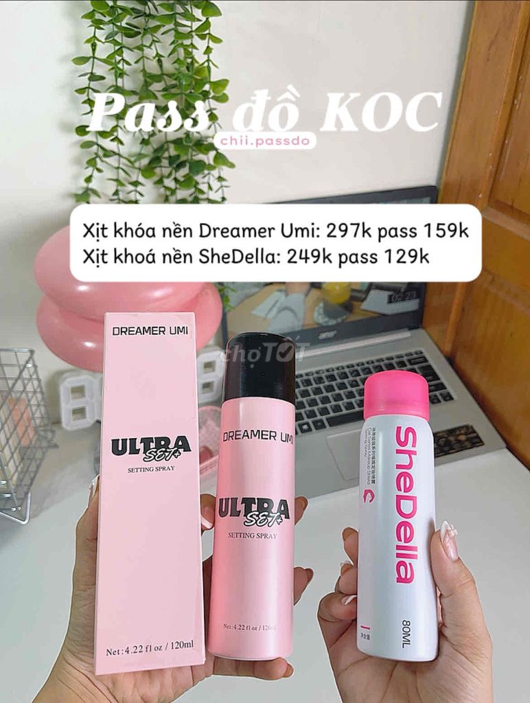 Xịt khóa nền Dreamer Umi Hồng 120ml. Mua bán Phụ kiện thời trang khác tại Thành phố Thủ Đức Tp Hồ Chí Minh được đăng bởi Nguyễn Ngọc Như Quỳnh  hình 1