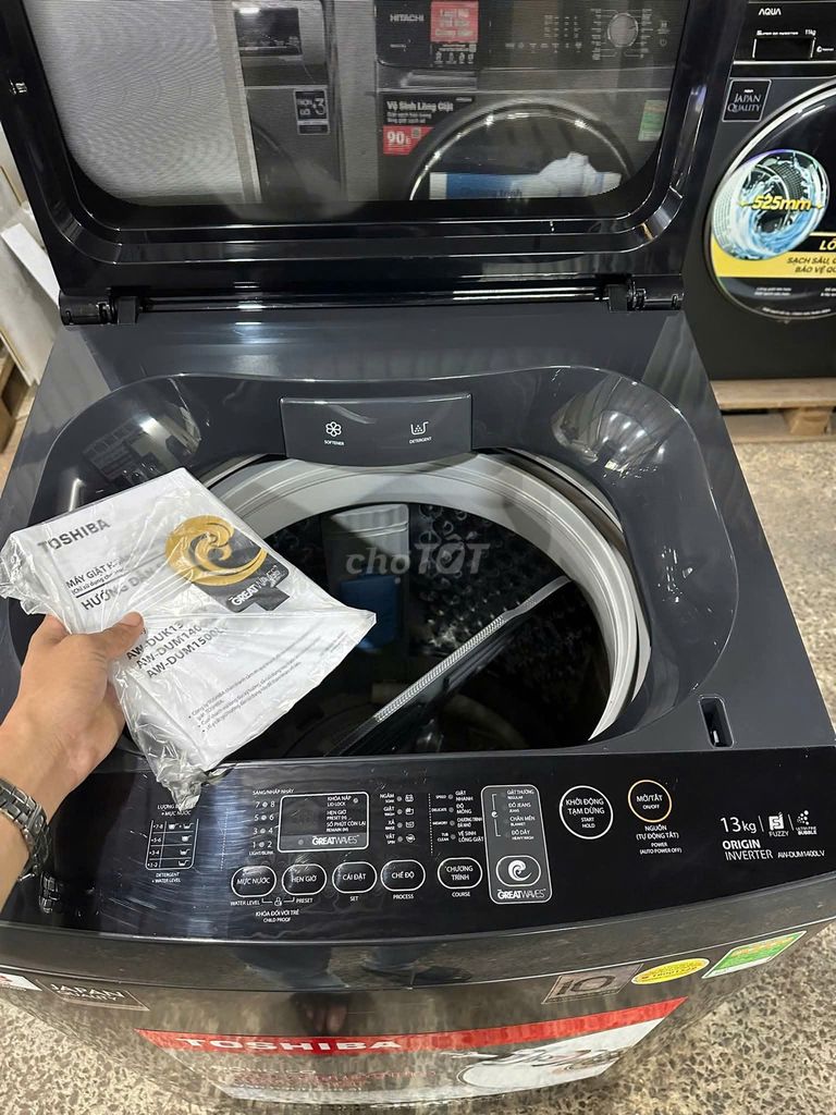 Máy giặt Toshiba 8KG cửa trên Mới 100%. Mua bán Máy giặt tại Thành phố Dĩ An Bình Dương được đăng bởi HIỀN ĐIỆN MÁY TRẢ GÓP  hình 1
