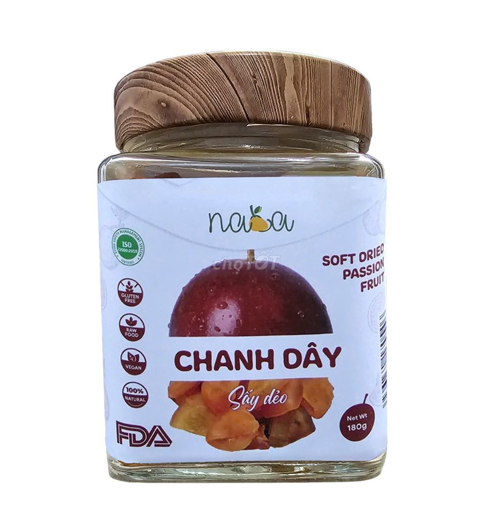 Chanh dây sấy dẻo TT nắp gỗ 180g