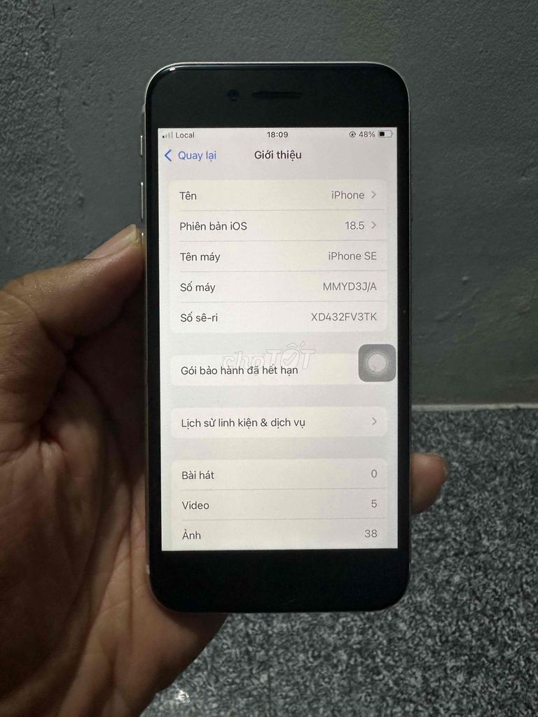 Apple iPhone SE 2022 Trắng iOS 18.5. Mua bán Điện thoại tại Huyện Xuyên Mộc Bà Rịa - Vũng Tàu được đăng bởi Minh Khoa hình 1