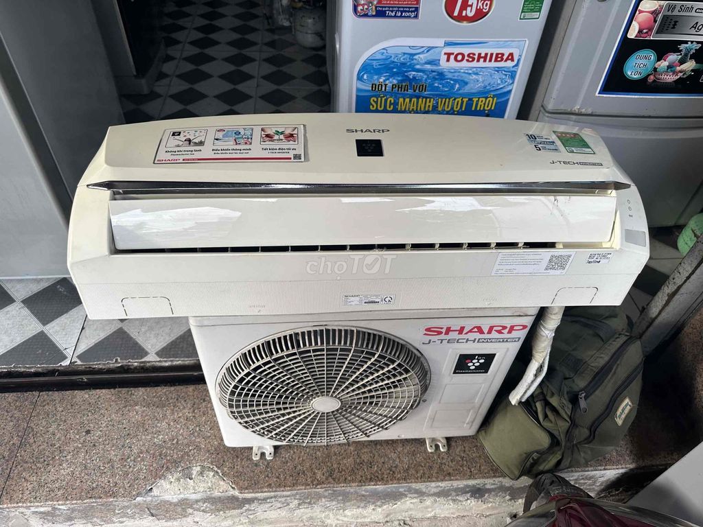 Máy lạnh Sharp 1 ngựa Inverter Trắng tiết kiệm điệ. Mua bán Máy lạnh, điều hoà tại Huyện Hóc Môn Tp Hồ Chí Minh được đăng bởi Kim hang hình 1