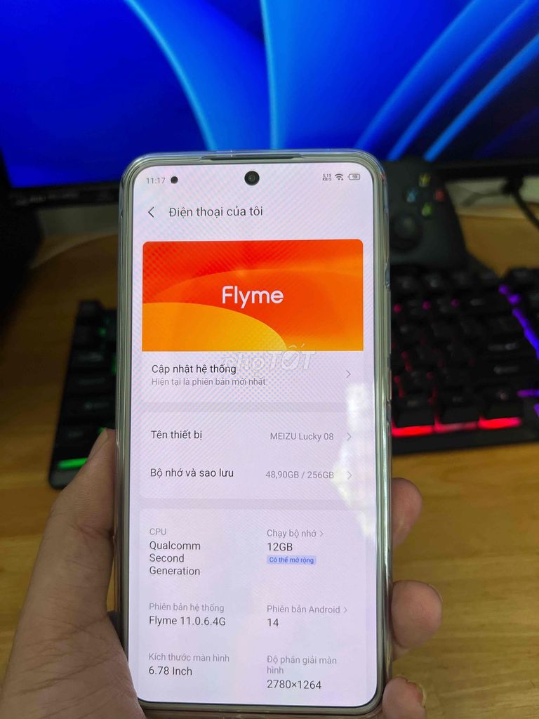Meizu Lucky 08 256GB Trắng 99.99%. Mua bán Điện thoại tại Huyện Giồng Trôm Bến Tre được đăng bởi Đạt hình 1