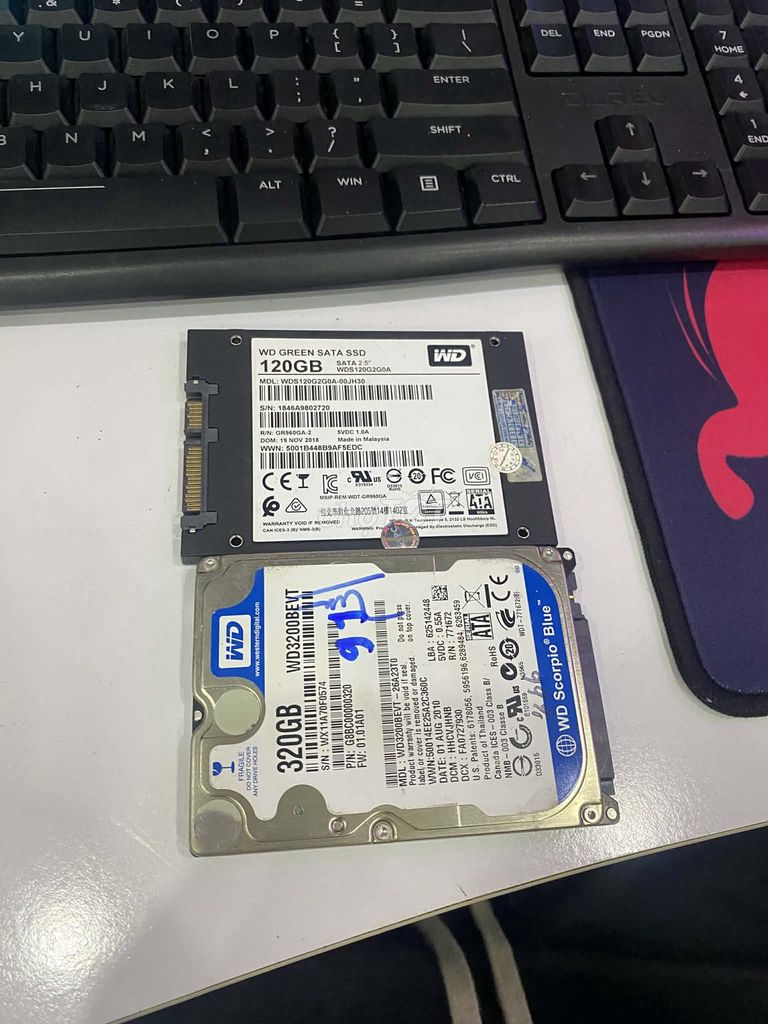 Ổ cứng SSD WD WDS120G2G0A 120GB. Mua bán Linh kiện (RAM, Card...) tại Thành phố Buôn Ma Thuột Đắk Lắk được đăng bởi Nhật Việt Nguyễn hình 1