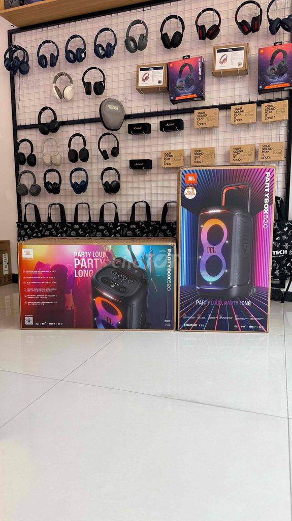Loa Bluetooth JBL PartyBox 520 New. Mua bán Tivi, Âm thanh tại Quận Hải Châu Đà Nẵng được đăng bởi AMZ Tech hình 1
