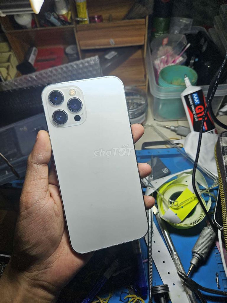 iPhone 12 Pro Max 256GB Trắng. Mua bán Điện thoại tại Huyện Châu Đức Bà Rịa - Vũng Tàu được đăng bởi võ văn thịnh hình 1