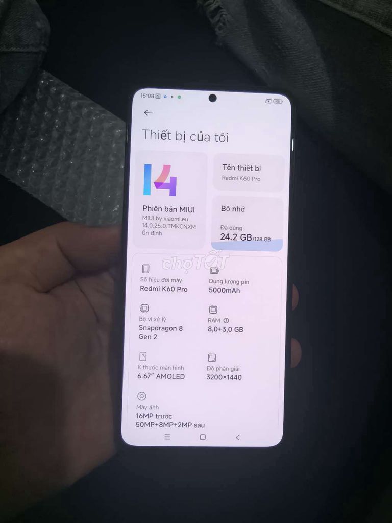 K60 pro unlock up rom qte bán hoặc gl. Mua bán Điện thoại tại Quận Hoàng Mai Hà Nội được đăng bởi Jacking Son hình 1