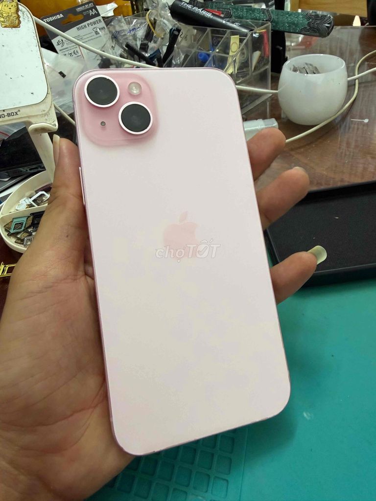 15 Plus 128GB Hồng lock Mỹ CNC sẵn 2 sim Full Qte. Mua bán Điện thoại tại Quận Bình Thuỷ Cần Thơ được đăng bởi Truong hình 1