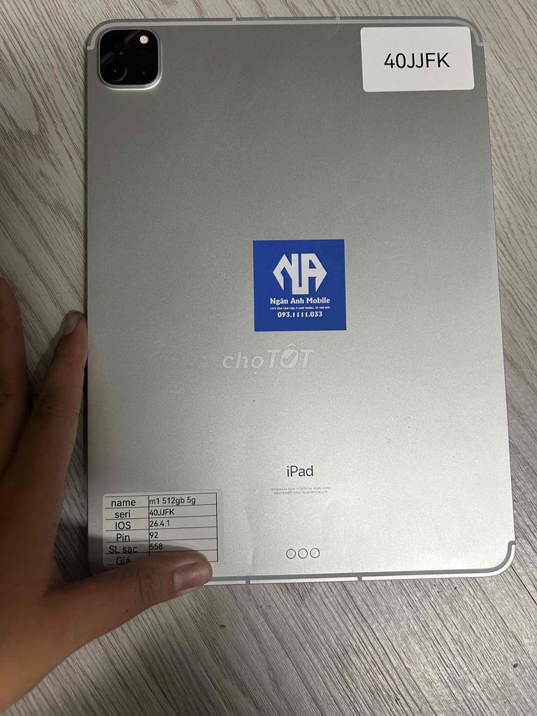 Apple iPad M1 512GB 5G Ngoại Hình 98. Mua bán Máy tính bảng tại Thành phố Thủ Đức Tp Hồ Chí Minh được đăng bởi Ngân anh mobile hình 1