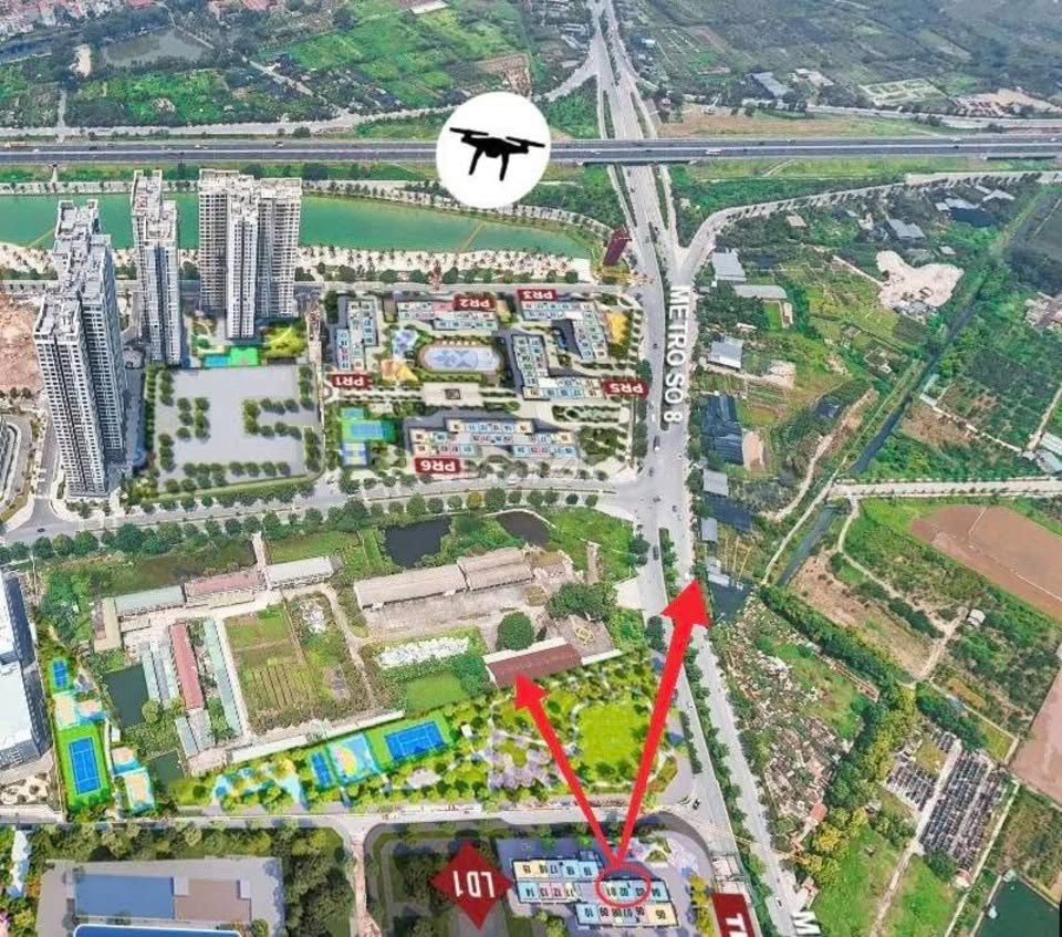 Продается квартира Vinhomes Ocean Park с 2 спальнями, открытый вид, 3,52 миллиарда долларов