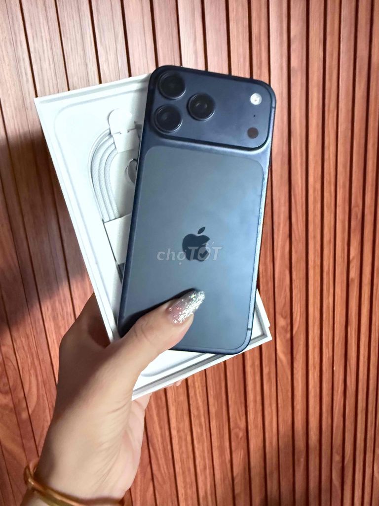 iPhone17Promax màu xanh,256GB,full hộp,ko lần sạc. Mua bán Điện thoại tại Huyện Củ Chi Tp Hồ Chí Minh được đăng bởi Trang Minh hình 1