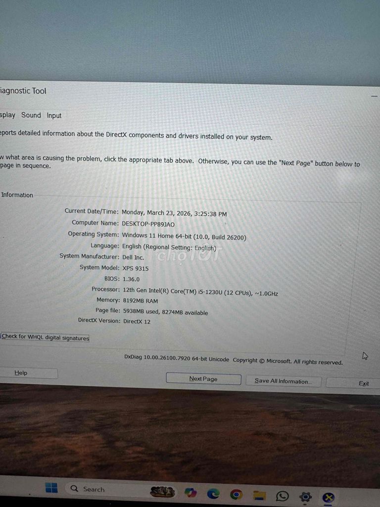 Dell XPS 13 9315 i5 8GB/512GB. Mua bán Laptop tại Quận Đống Đa Hà Nội được đăng bởi Lê Khuyến hình 1