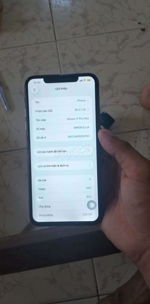 iPhone 11 Pro Max 256GB Xám Đã sử dụng. Mua bán Điện thoại tại Huyện Đất Đỏ Bà Rịa - Vũng Tàu được đăng bởi tùng hình 1