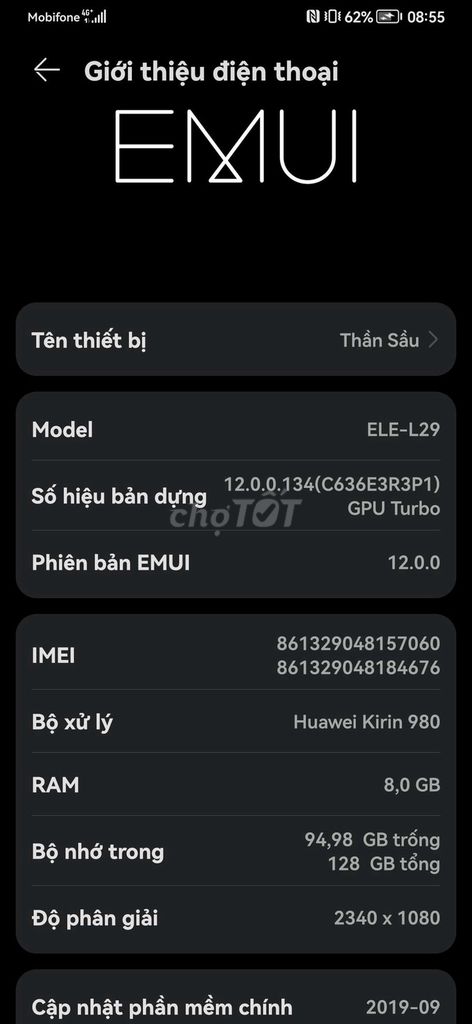 Huawei P30 8GB/128GB. Mua bán Điện thoại tại Quận Thanh Khê Đà Nẵng được đăng bởi Lê Hùng hình 1