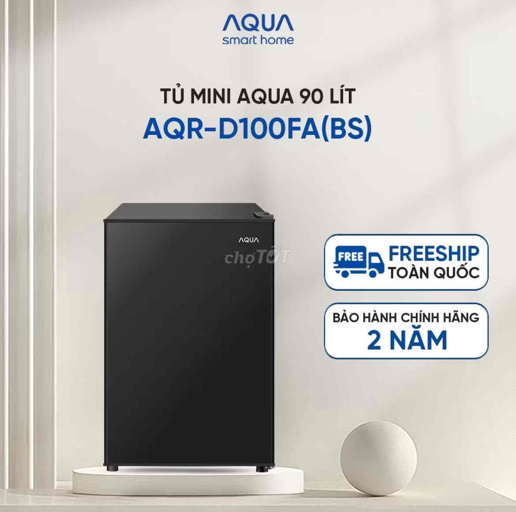 Tủ lạnh Aqua 90 lít AQR-D100FA(BS)