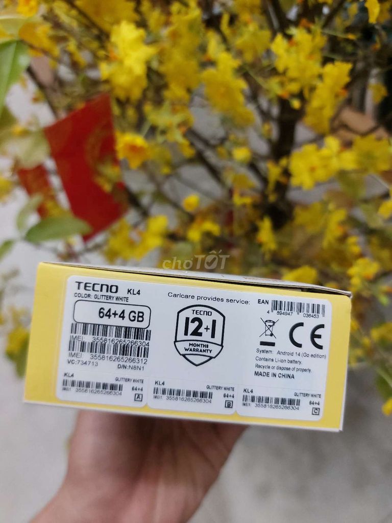 Cần ra đi đt Tecno Go1 bản 4/64gb full box rẻ