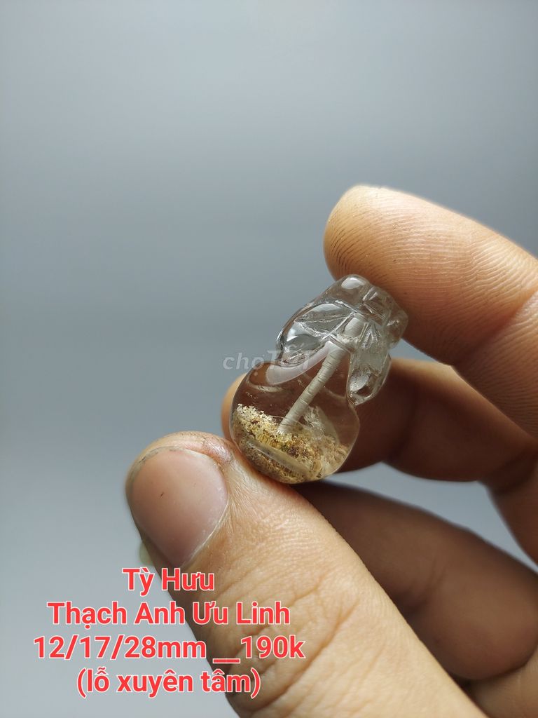 Tỳ Hưu Đá thạch anh ưu linh 12/17/28mm. Mua bán Đồ sưu tầm, đồ cổ tại Huyện Vĩnh Cửu Đồng Nai được đăng bởi Mê Ngọc hình 1
