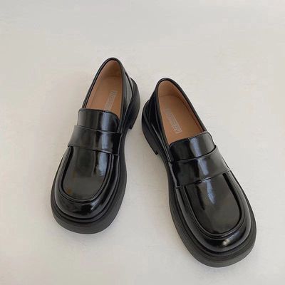 Giày lười nữ loafer size 38 (24cm) đế 4.5cm