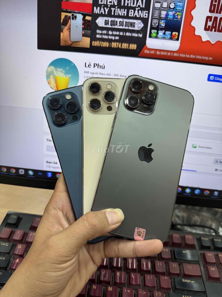 Apple iPhone 12 Pro Max 256GB. Mua bán Điện thoại tại Huyện Đức Hòa Long An được đăng bởi Lê Táo hình 1