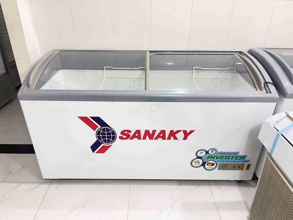 ⛔️Tủ đông SANAKY 600L INVETER  kính trong cửa lùa