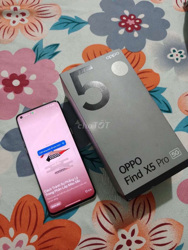 Oppo Find X5 Pro 256GB Trắng Đã sử dụng. Mua bán Điện thoại tại Thành phố Tây Ninh Tây Ninh được đăng bởi Nguyễn Huỳnh Long hình 1