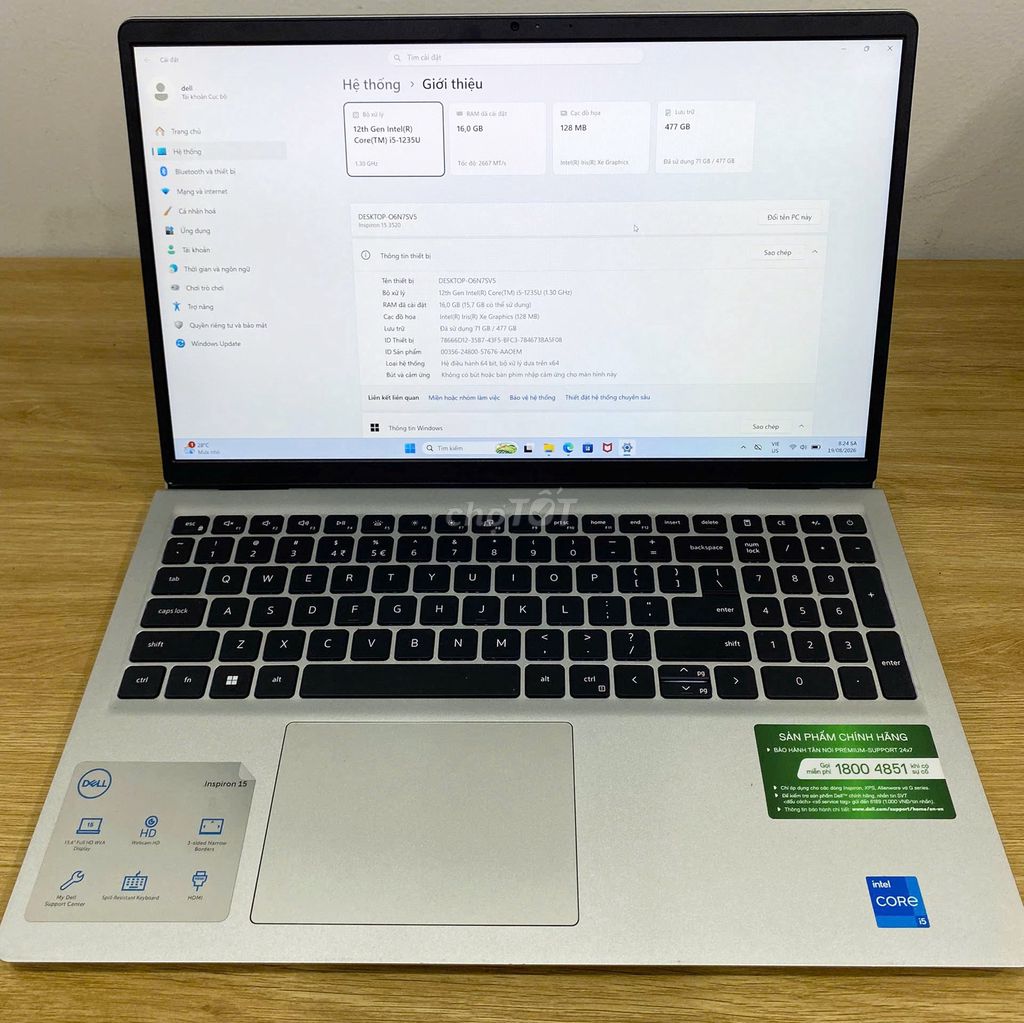 Laptop Dell ít dùng như mới, còn bh hãng!. Mua bán Laptop tại Thành phố Tân An Long An được đăng bởi Thiết Bị Số 247 hình 1