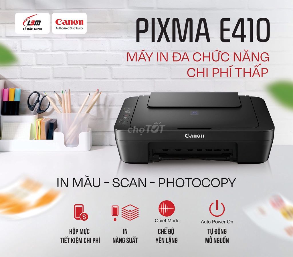 Máy in Canon PIXMA E410 Đen mới nguyên thùng. Mua bán Đồ dùng văn phòng tại Quận Tân Bình Tp Hồ Chí Minh được đăng bởi Ngoisaosang hình 1