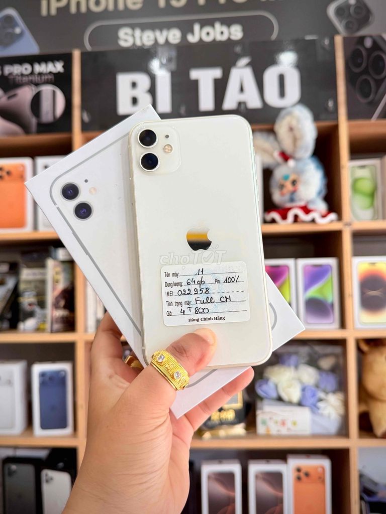iPhone 11 64GB Trắng VN 98. Mua bán Điện thoại tại Thành phố Long Xuyên An Giang được đăng bởi Bi Táo Store hình 1