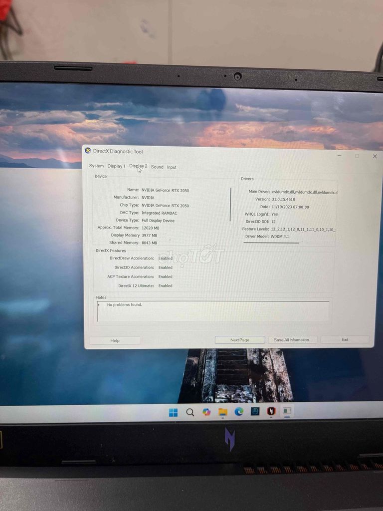 Acer Nitro V15 i5-13420H 16GB/512GB. Mua bán Laptop tại Quận Nam Từ Liêm Hà Nội được đăng bởi Huy hình 1
