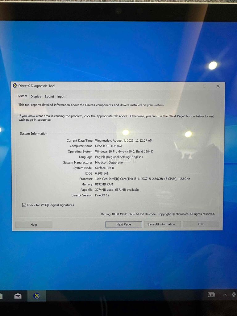 Microsoft Surface Pro 8 i5 16GB/256GB Bạc. Mua bán Máy tính bảng tại Quận Nam Từ Liêm Hà Nội được đăng bởi phương văn hải  hình 1
