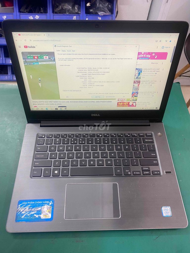 Dell vostr***0u 8gb ssd256gb vỏ nhôm đep. Mua bán Laptop tại Quận Hà Đông Hà Nội được đăng bởi Nguyễn Thu hình 1