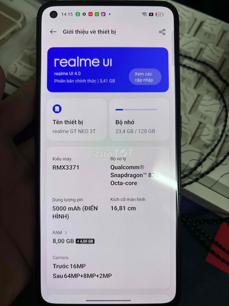 Realme Q5 Pro 8/128GB Vàng ROM Qte. Mua bán Điện thoại tại Quận Hà Đông Hà Nội được đăng bởi Phuoc Nguyen hình 1