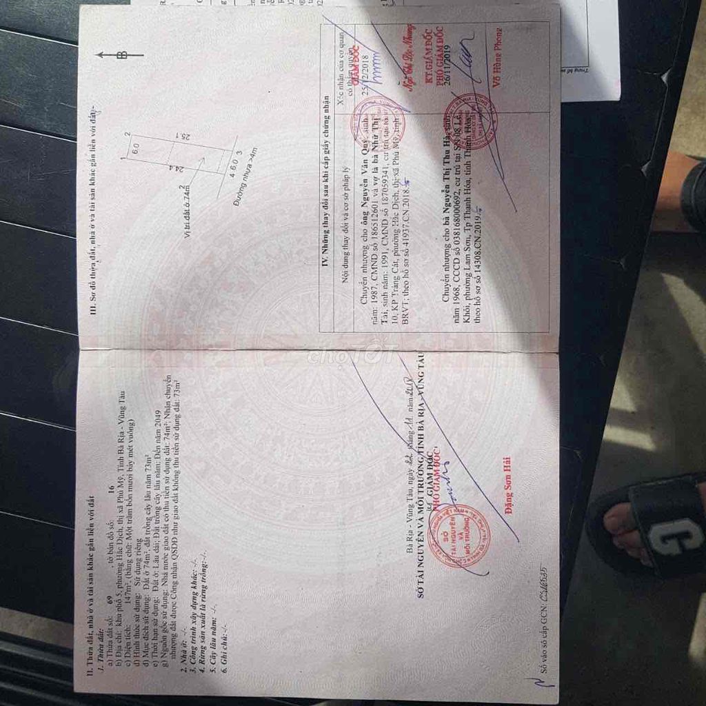 BÁN 2 LÔ ĐẤT MẶT TIỀN ĐƯỜNG CHÍNH TRUNG TÂM P. HẮC DỊCH - TP PHÚ MỸ. Mua bán đất tại Thị xã Phú Mỹ Bà Rịa - Vũng Tàu được đăng bởi Giang BĐS Phú Mỹ  hình 5