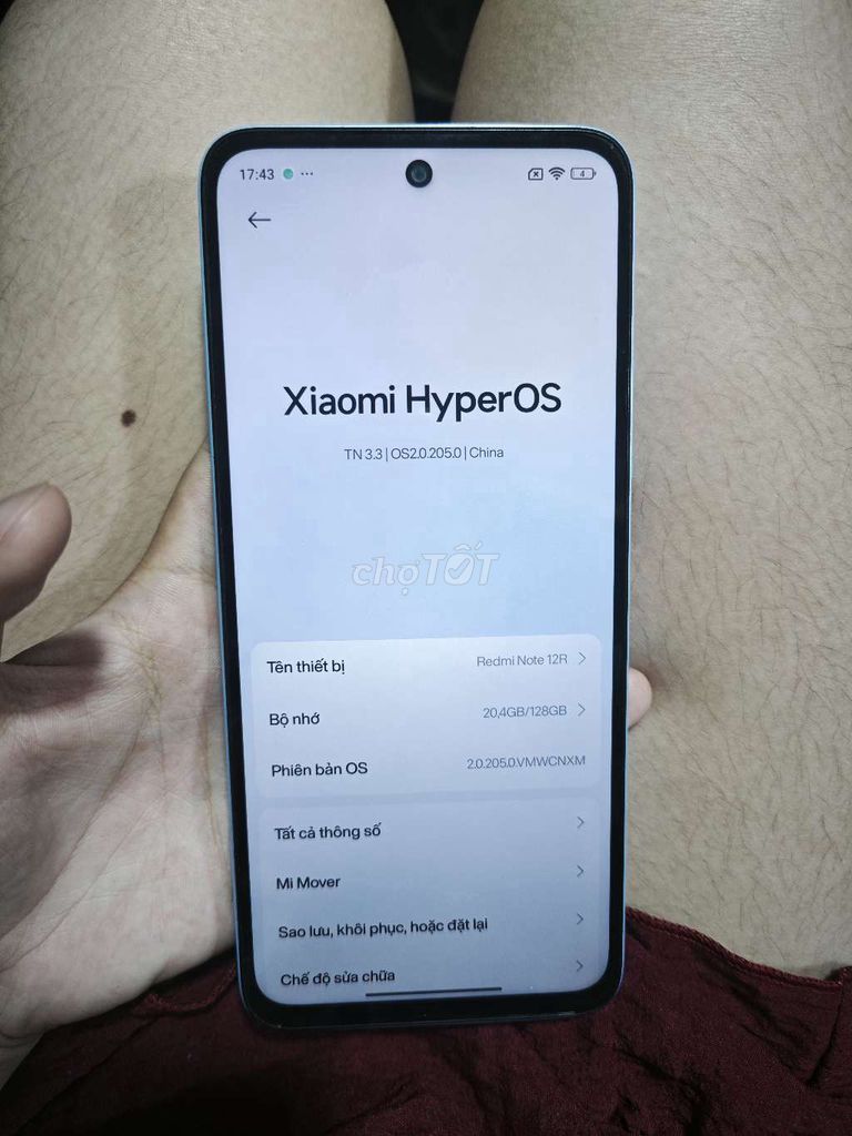 Xiaomi Redmi Note 12R 128GB Xanh. Mua bán Điện thoại tại Quận Nam Từ Liêm Hà Nội được đăng bởi Như Tâm hình 1
