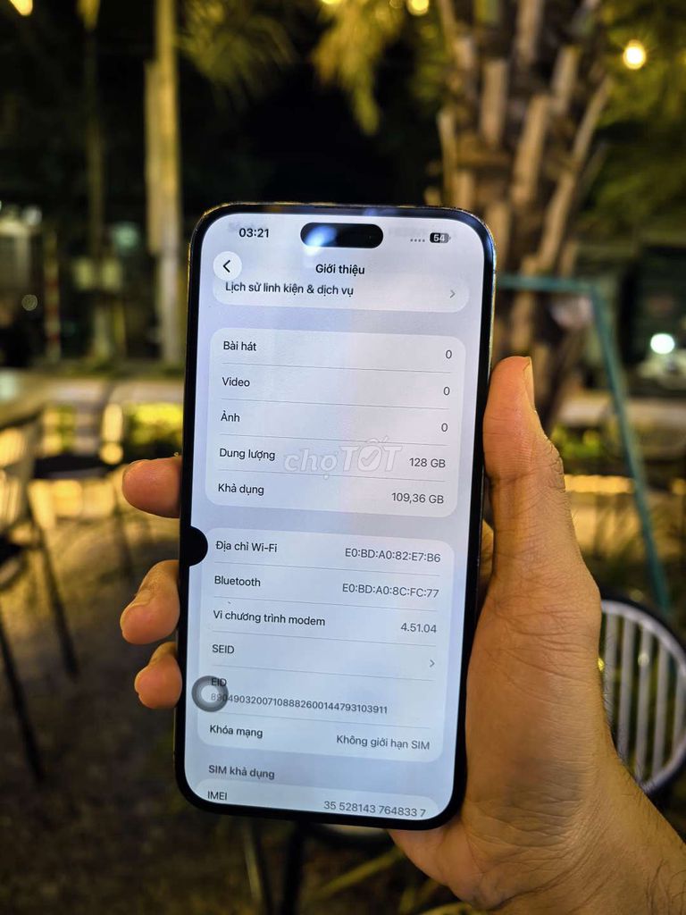 Apple iPhone 14 Pro Max 128GB Đốm mực nhỏ. Mua bán Điện thoại tại Thành phố Mỹ Tho Tiền Giang được đăng bởi Quan Nguyễn  hình 1