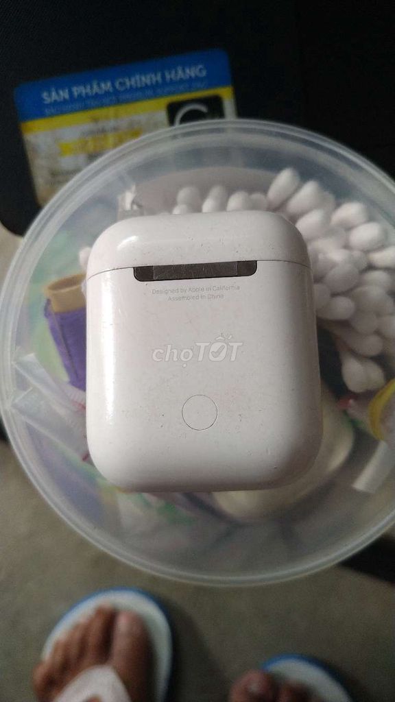 Tai nghe Apple AirPods Trắng Bluetooth. Mua bán Tivi, Âm thanh tại Huyện Long Phú Sóc Trăng được đăng bởi Năm Lửa  hình 1