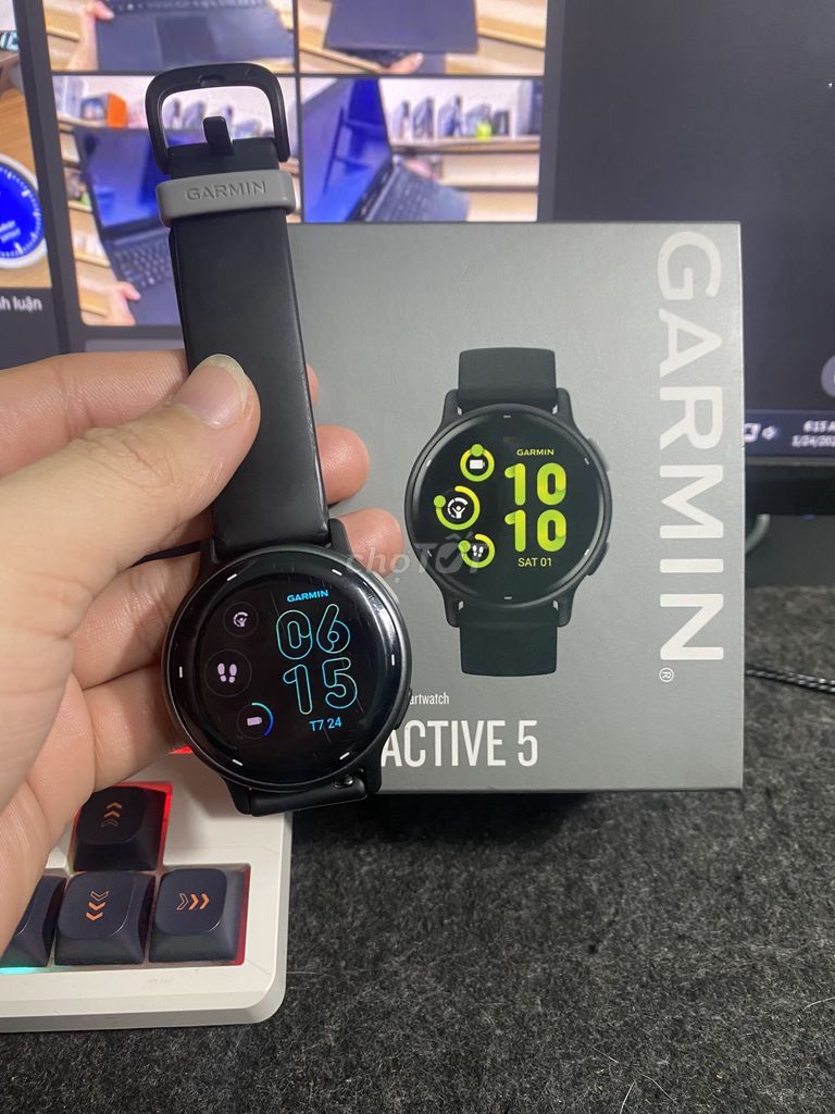 Garmin Vivoactive 5 Đen Đã sử dụng. Mua bán Thiết bị đeo thông minh tại Quận Liên Chiểu Đà Nẵng được đăng bởi Vũ Phong hình 1