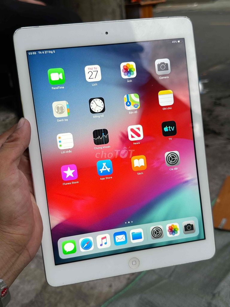Apple iPad Air 16GB Bạc. Mua bán Máy tính bảng tại Quận 10 Tp Hồ Chí Minh được đăng bởi Chữ Tín Đặt Hàng đầu hình 1
