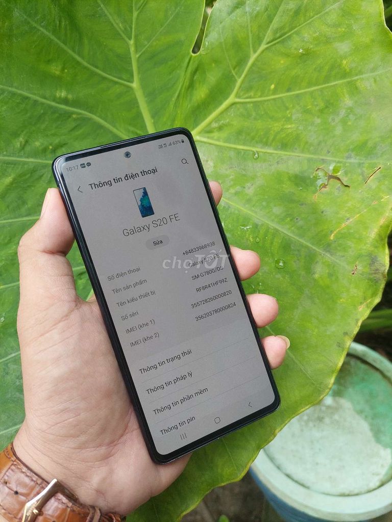 Samsung S20 Fe 8/256 chính hãng 2 sim